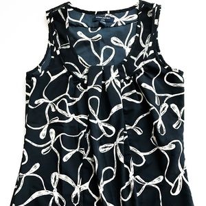 Banana Republic Printed Ribbon Sleeveless Small